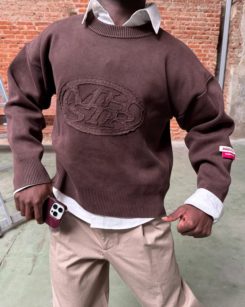 Host x Satenier MHSTR Brown Knit - brown | Saturday Concept