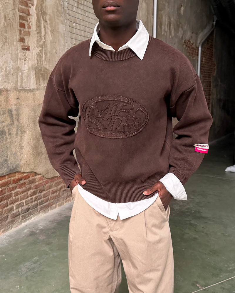 Host x Satenier MHSTR Brown Knit - brown | Saturday Concept