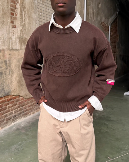 Host x Satenier MHSTR Brown Knit - brown | Saturday Concept