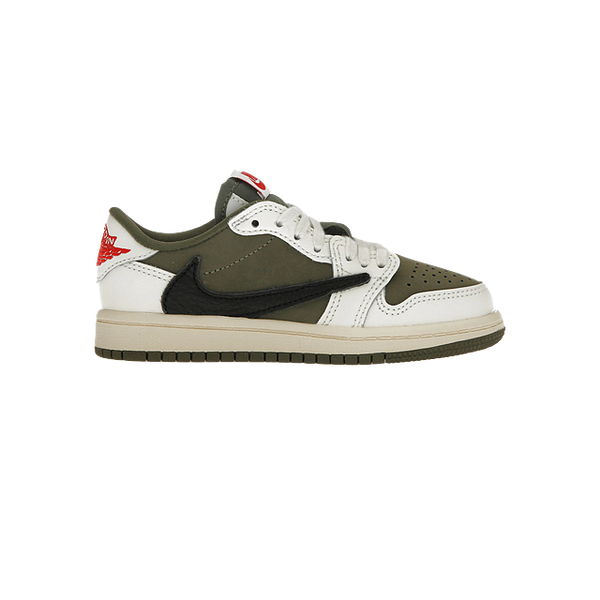Jordan 1 Low Travis Medium Olive Kids