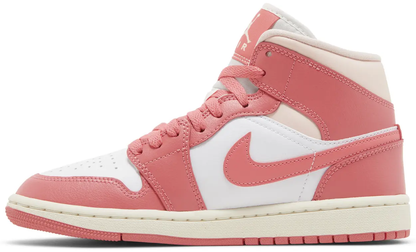 Jordan 1 Mid Strawberries and Cream - pink, cream | Saturday Concept
