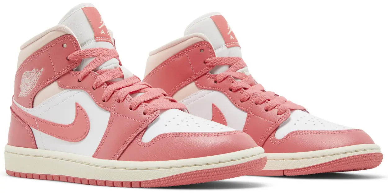 Jordan 1 Mid Strawberries and Cream - pink, cream | Saturday Concept