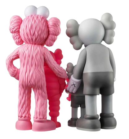 Kaws Family Vinyl Set Grey Pink