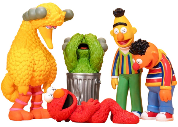 Kaws Sesame Street Vinyl Figures Set Of 5