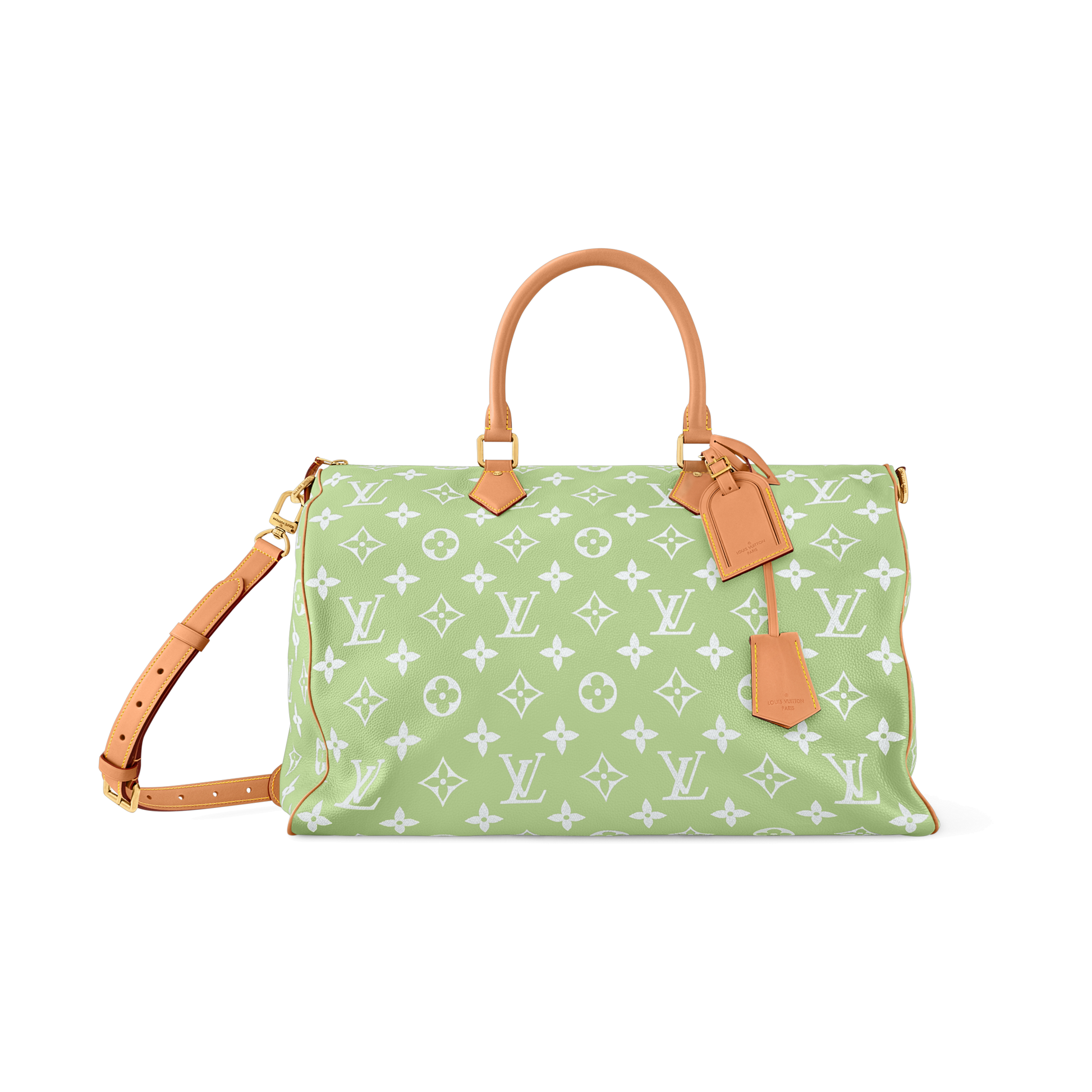 Louis Vuitton Speedy P9 50 Frozen Lime - green, white | Saturday Concept