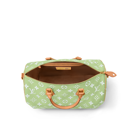 Louis Vuitton Speedy P9 50 Frozen Lime - green, white | Saturday Concept