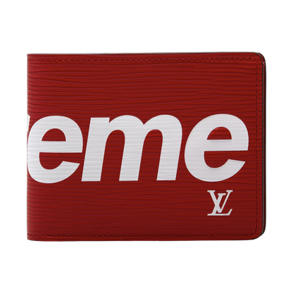 Louis Vuitton x Supreme Slender Wallet Red - red | Saturday Concept