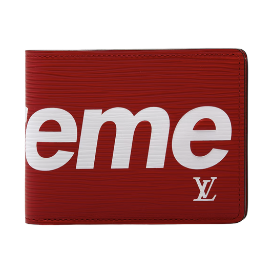 Louis Vuitton x Supreme Slender Wallet Red - red | Saturday Concept