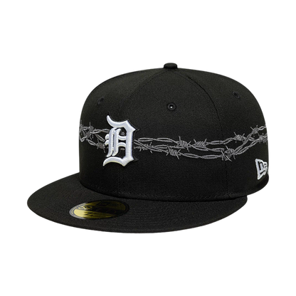New Era 59FIFTY Detroit Fence Black - black, white | Saturday Concept