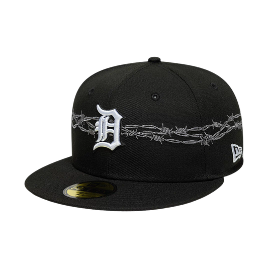 New Era 59FIFTY Detroit Fence Black - black, white | Saturday Concept