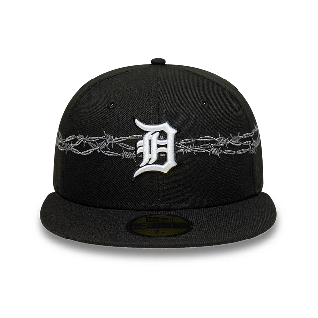 New Era 59FIFTY Detroit Fence Black - black, white | Saturday Concept