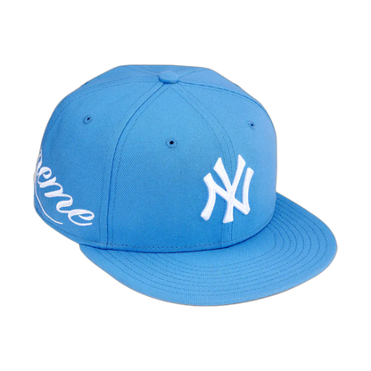 New Era 59FIFTY Supreme NY Blue - blue, white | Saturday Concept