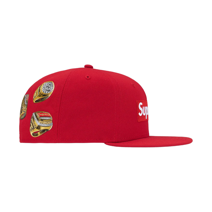 New Era 59FIFTY Supreme Rings Box Logo Red