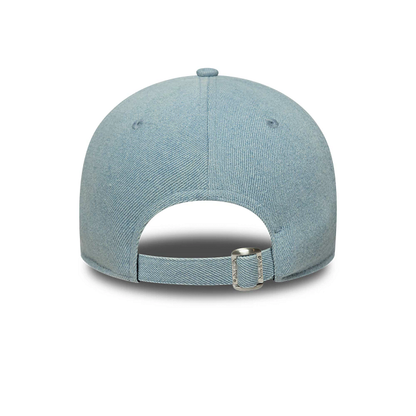 New Era 9FORTY Logo Denim - blue, white | Saturday Concept