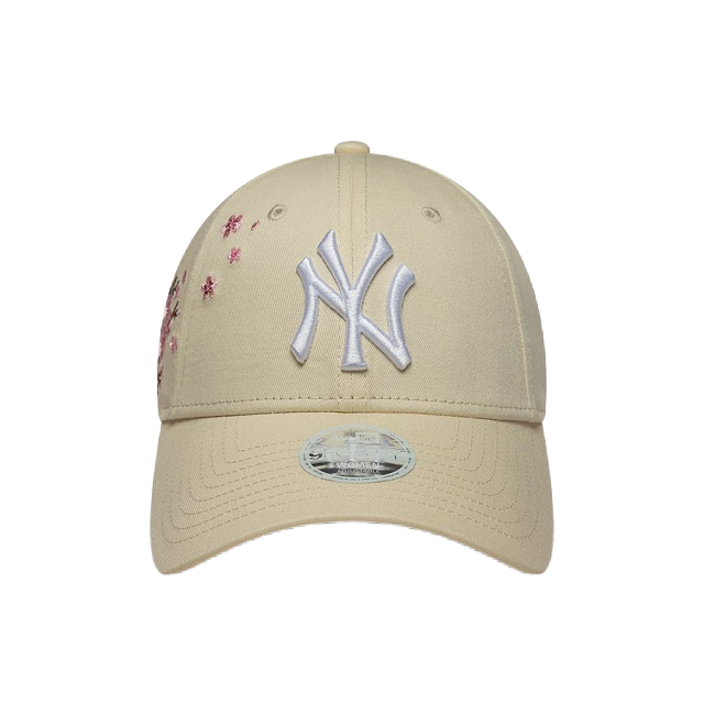 New Era 9FORTY NY Beige Floral