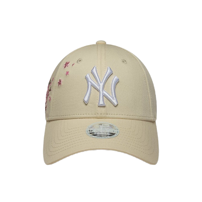 New Era 9FORTY NY Beige Floral