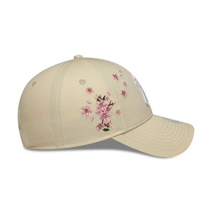 New Era 9FORTY NY Beige Floral