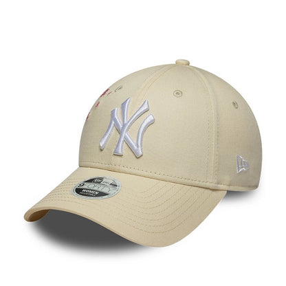 New Era 9FORTY NY Beige Floral
