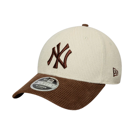 New Era 9FORTY NY Brown Cord - brown, cream | Saturday Concept