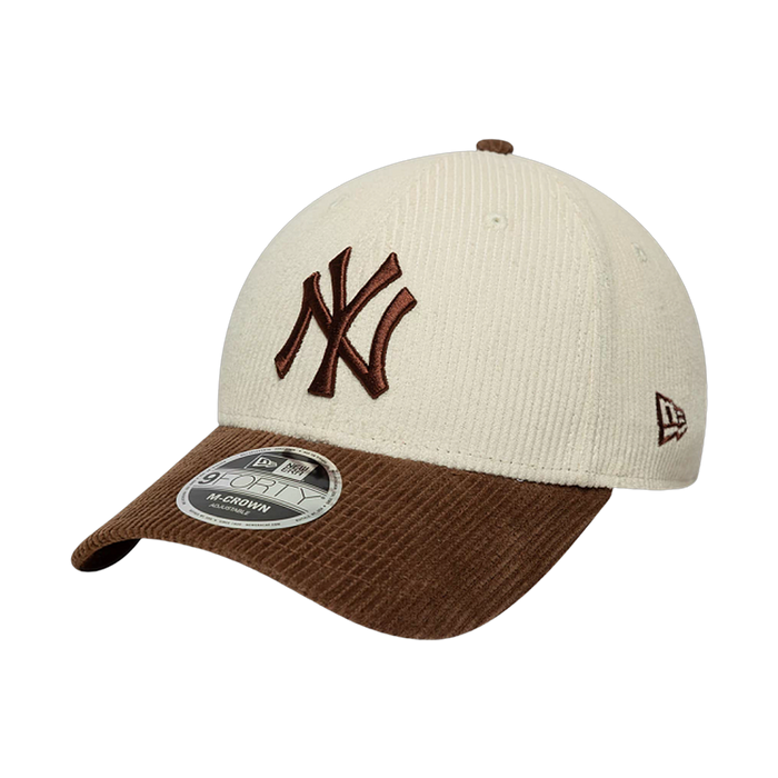 New Era 9FORTY NY Brown Cord - brown, cream | Saturday Concept
