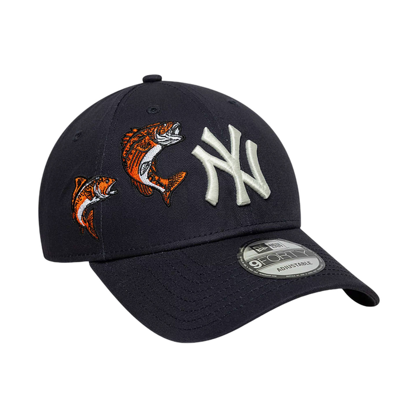 New Era 9FORTY NY Koi Navy - navy, orange | Saturday Concept