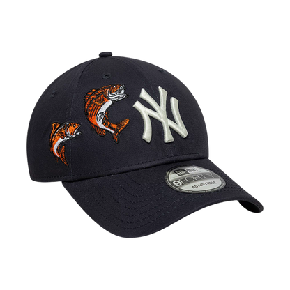 New Era 9FORTY NY Koi Navy - navy, orange | Saturday Concept