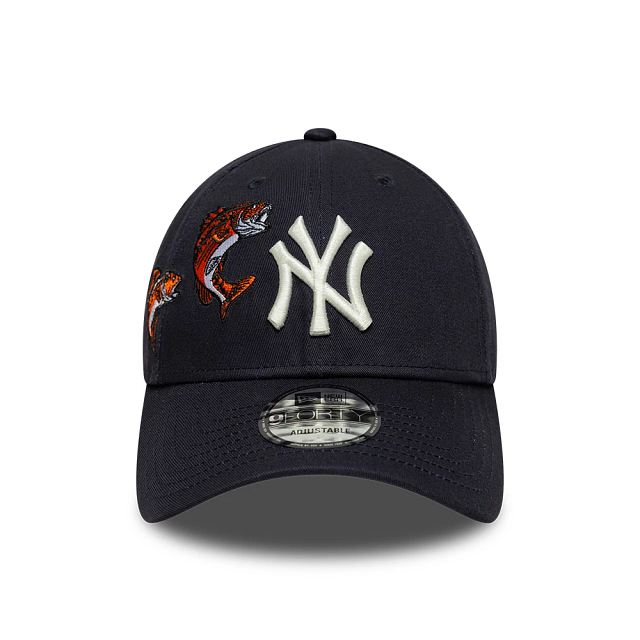 New Era 9FORTY NY Koi Navy - navy, orange | Saturday Concept