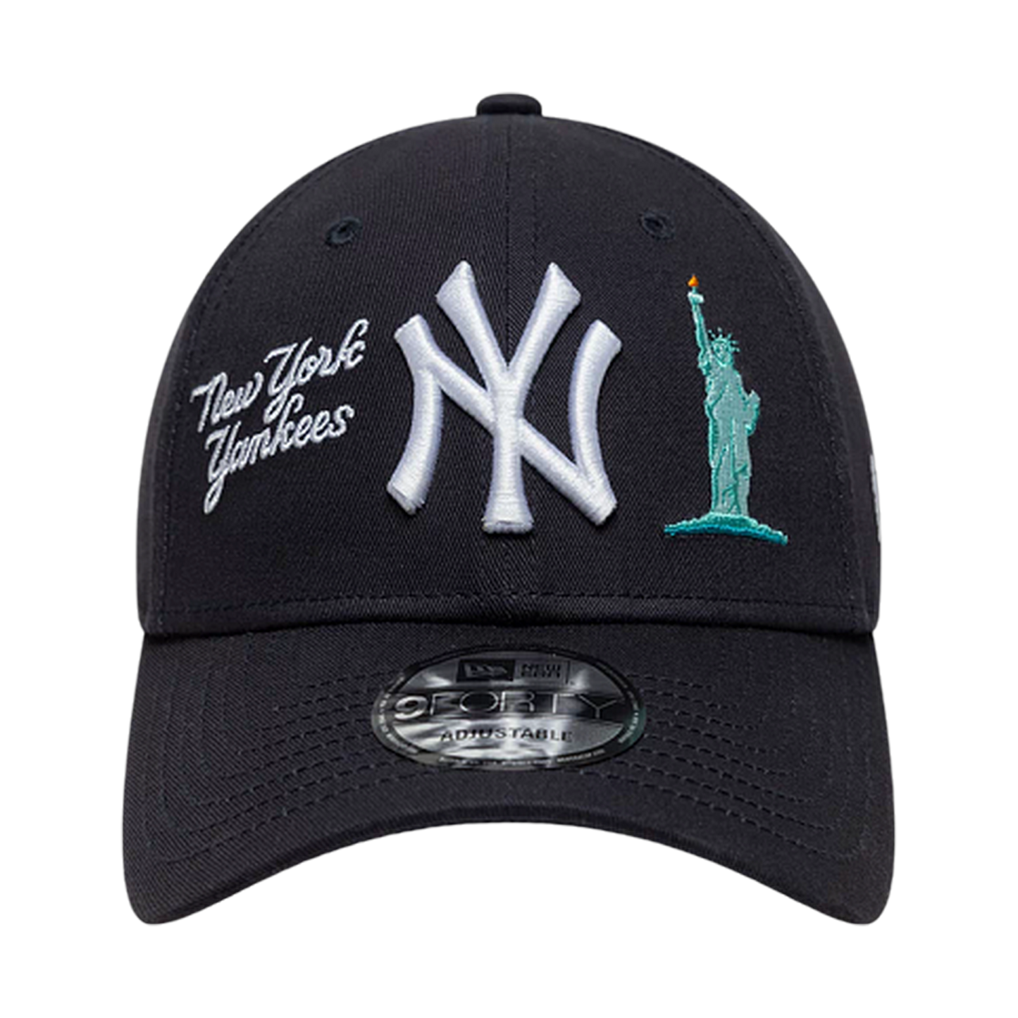 New Era 9FORTY NY Liberty Navy - white, navy | Saturday Concept