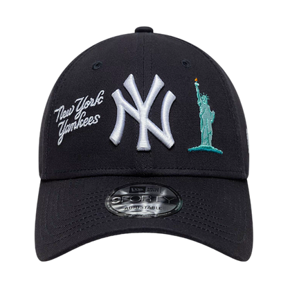 New Era 9FORTY NY Liberty Navy - white, navy | Saturday Concept