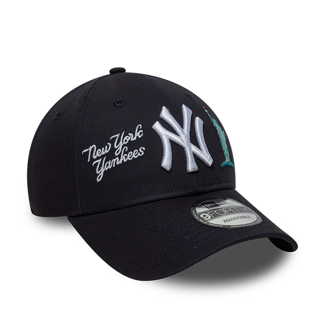 New Era 9FORTY NY Liberty Navy - white, navy | Saturday Concept