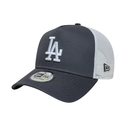 New Era LA Gun Metal Trucker - grey, white | Saturday Concept