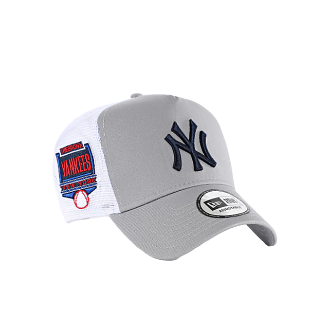 New Era NY Grey Trucker Patch
