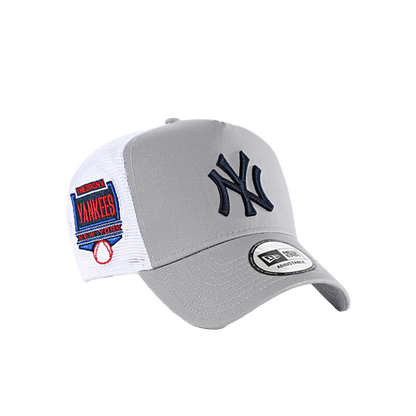 New Era NY Grey Trucker Patch
