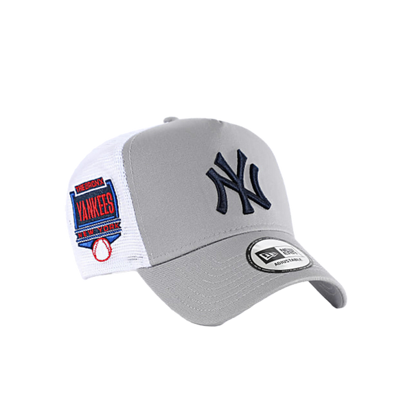 New Era NY Grey Trucker Patch