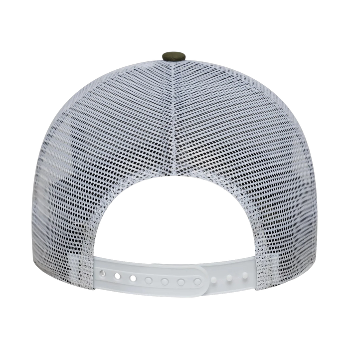New Era NY Olive White Trucker