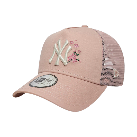 New Era NY Pink Floral Trucker - pink | Saturday Concept