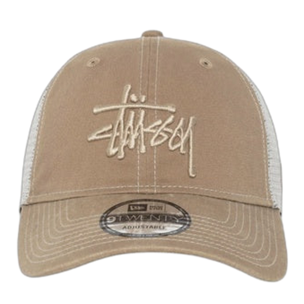 New Era Stussy Trucker Brown