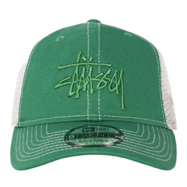 New Era Stussy Trucker Green