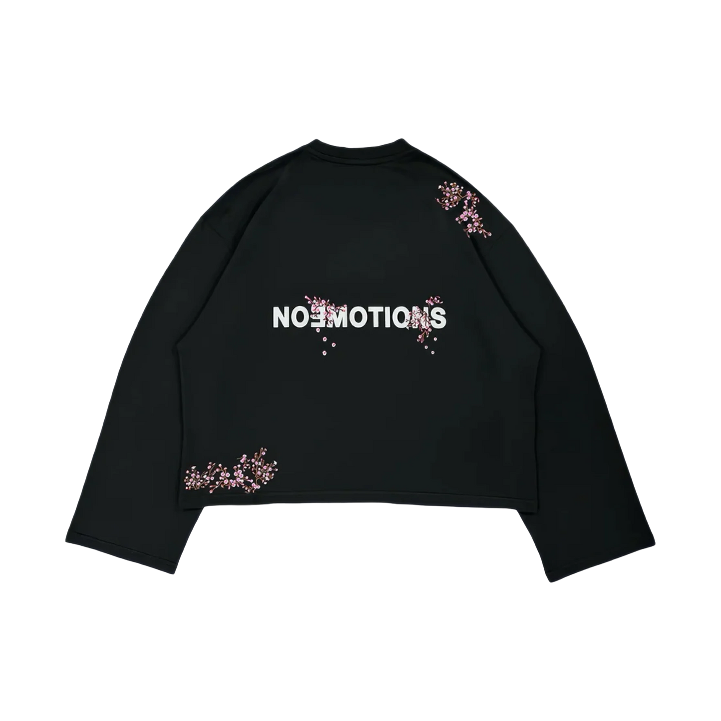 NoEmotions Blossom Long Sleeve Black - black, pink | Saturday Concept
