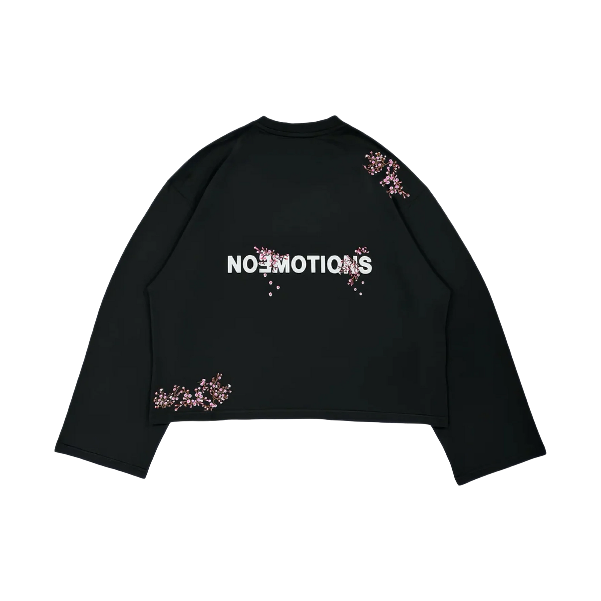 NoEmotions Blossom Long Sleeve Black - black, pink | Saturday Concept