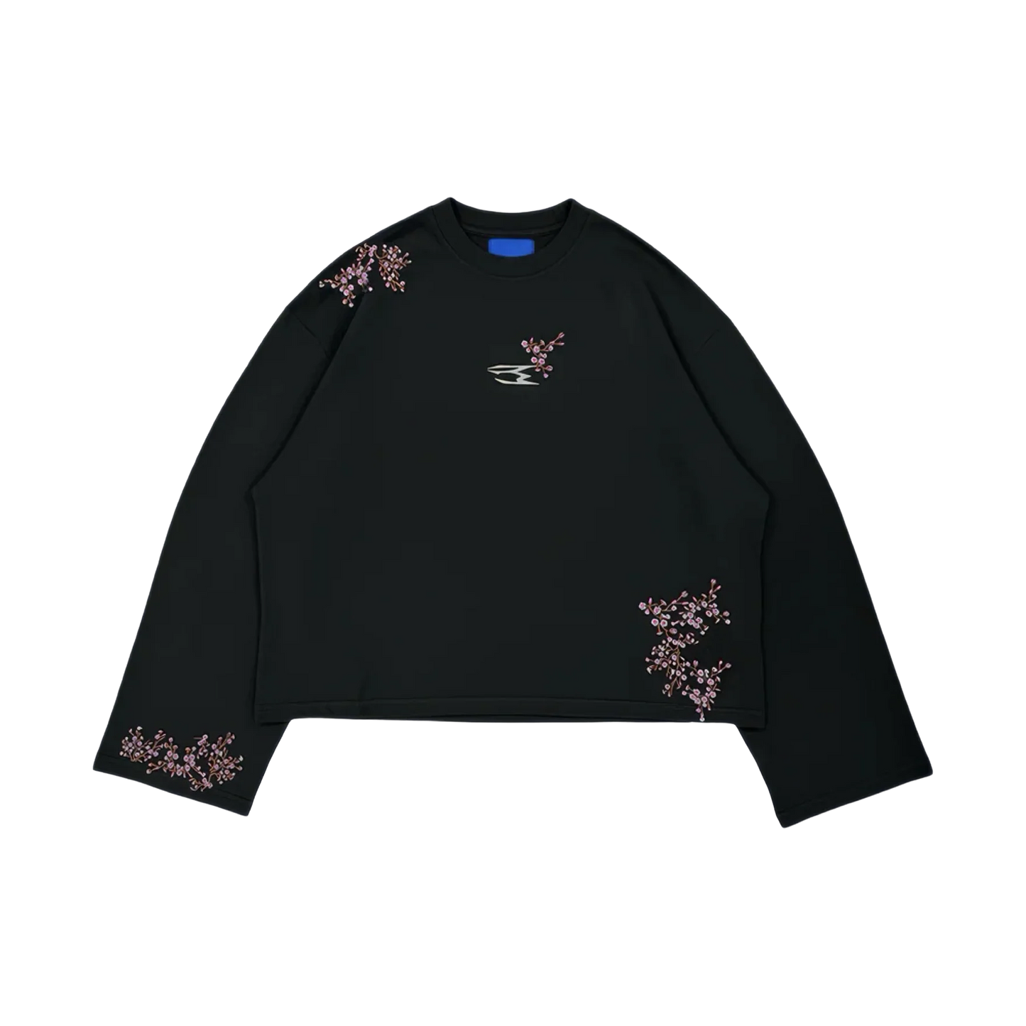 NoEmotions Blossom Long Sleeve Black - black, pink | Saturday Concept