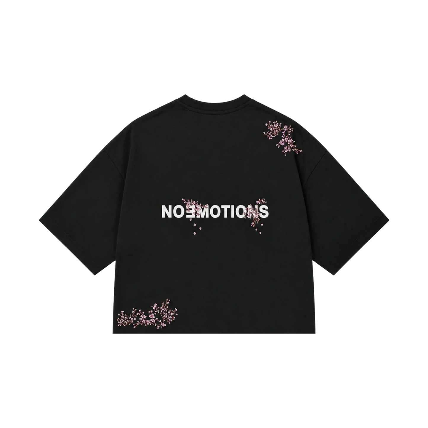 NoEmotions Blossom Tee Black - black, pink | Saturday Concept