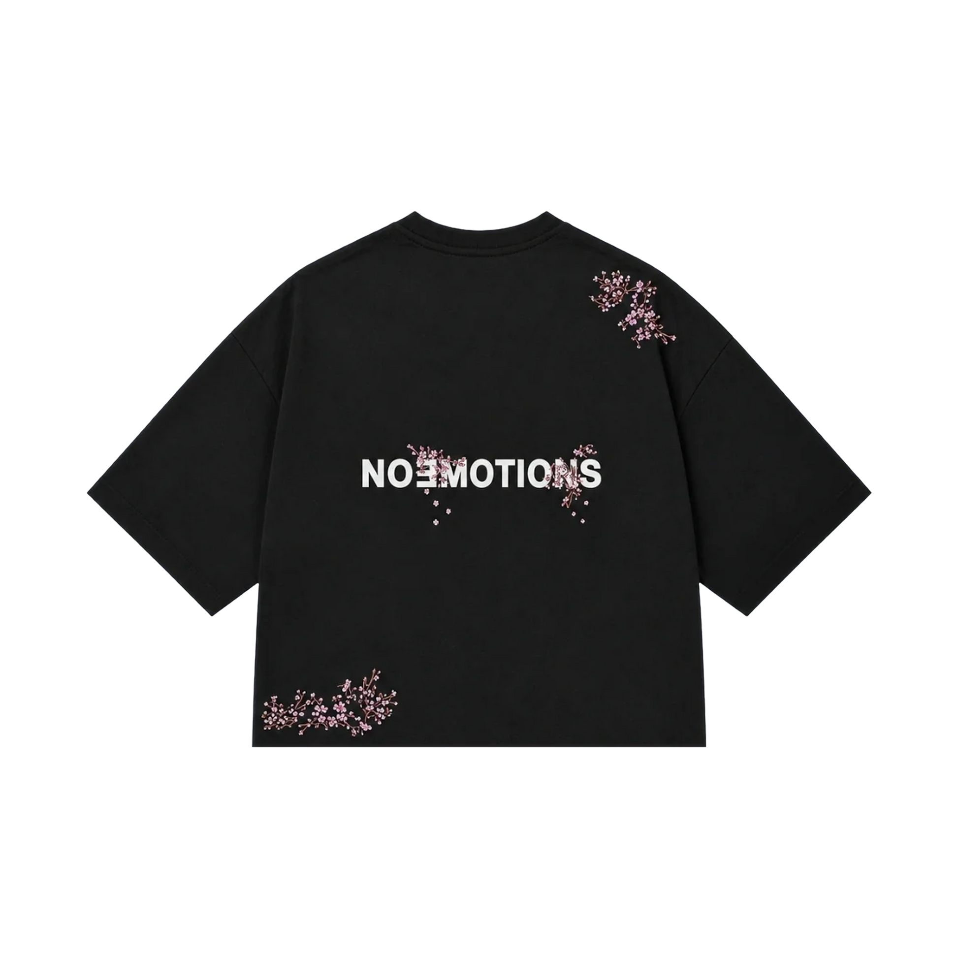 NoEmotions Blossom Tee Black - black, pink | Saturday Concept
