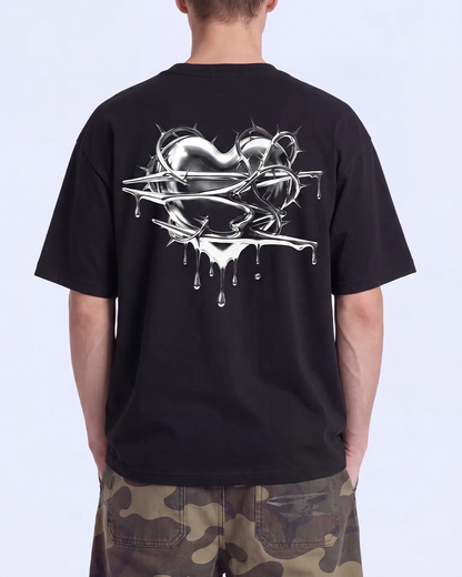 NoEmotions Broken Heart Tee Black - black | Saturday Concept
