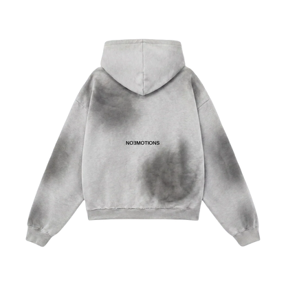 NoEmotions Dirty Zip Hoodie Grey - grey | Saturday Concept