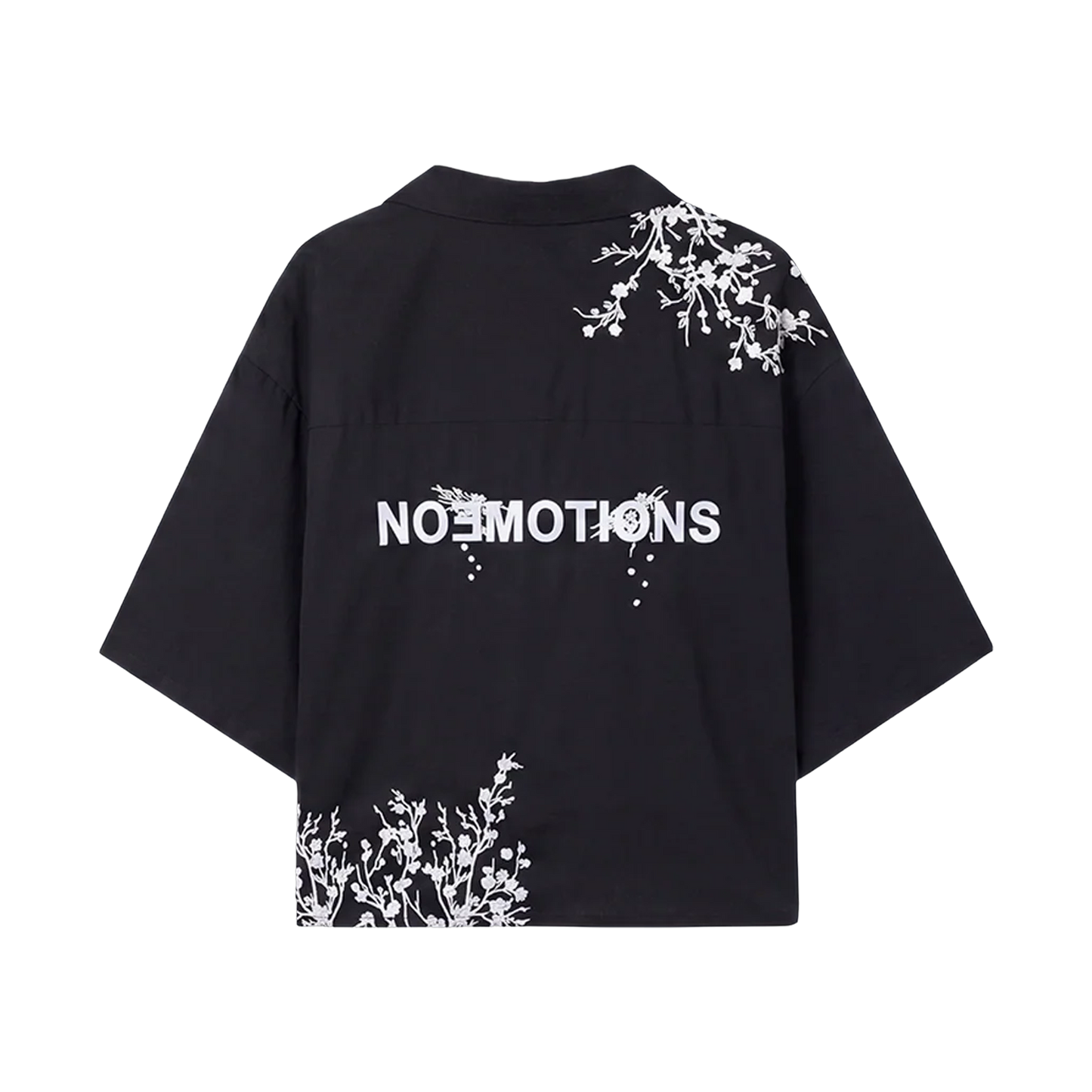 NoEmotions Flower Shirt Black - black, white | Saturday Concept
