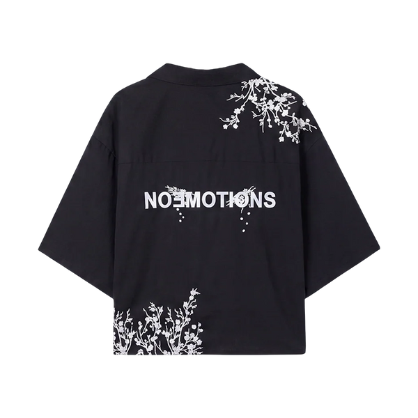 NoEmotions Flower Shirt Black - black, white | Saturday Concept