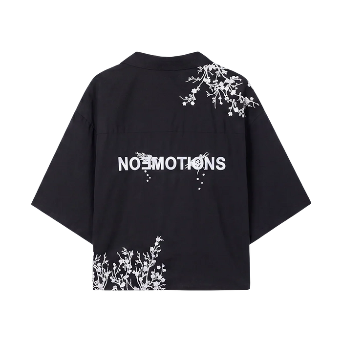 NoEmotions Flower Shirt Black - black, white | Saturday Concept