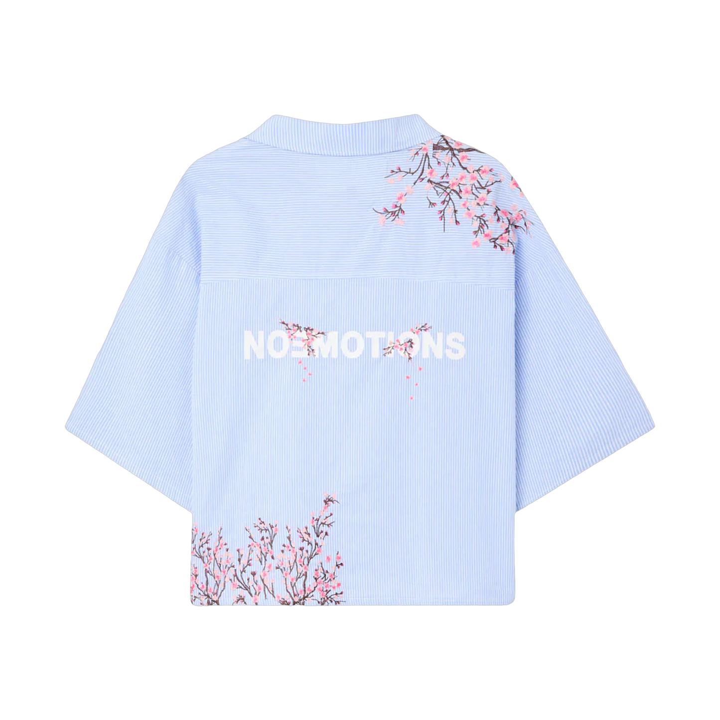 NoEmotions Flower Shirt Blue - blue, white | Saturday Concept