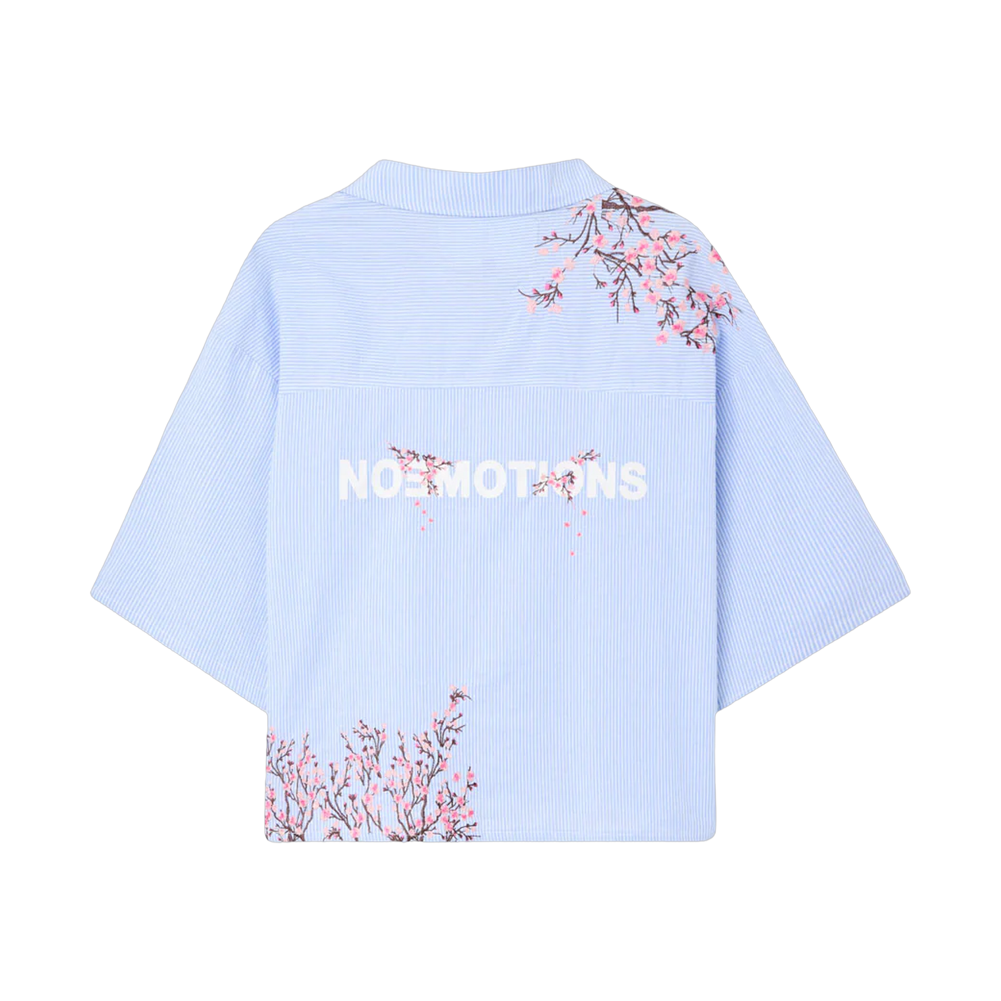 NoEmotions Flower Shirt Blue - blue, white | Saturday Concept